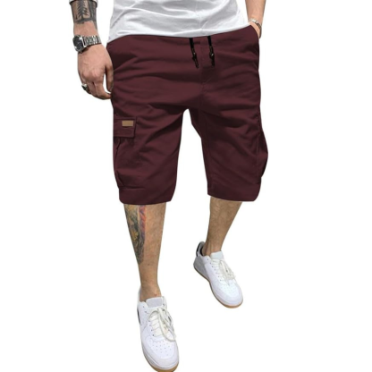 Classic Drawstring Design Cargo Shorts