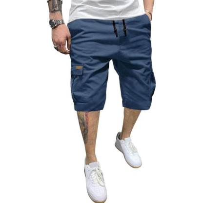 Classic Drawstring Design Cargo Shorts