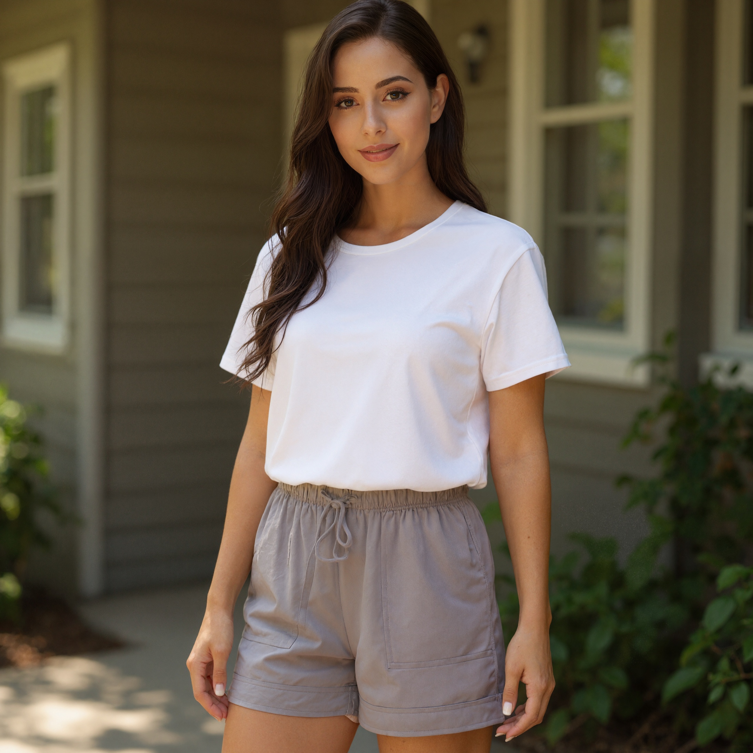 Comfy Elastic Drawstring Pocket Shorts
