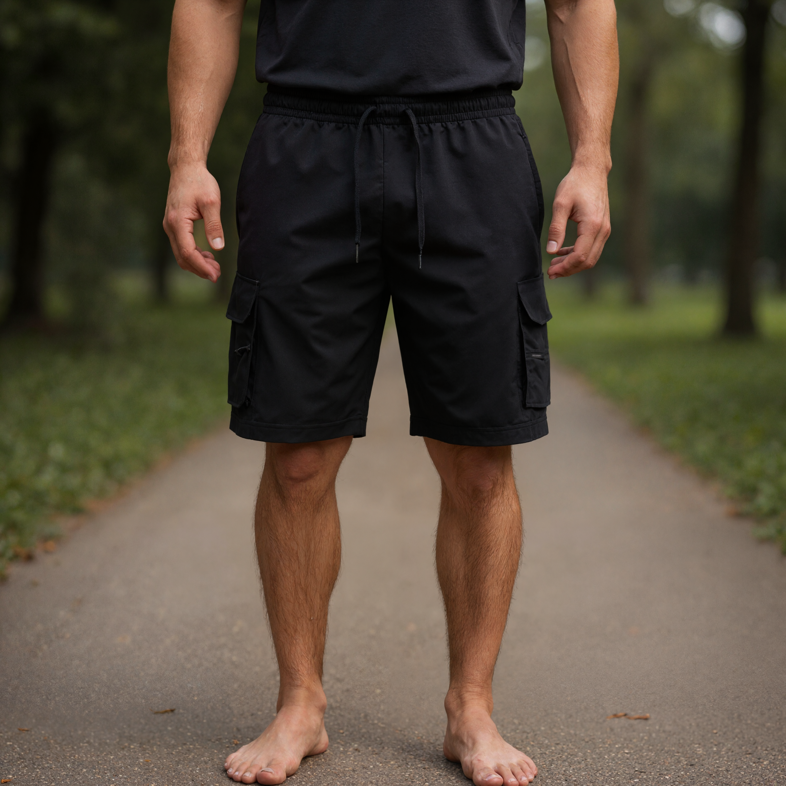 Comfy Utility Stretch Cargo Shorts