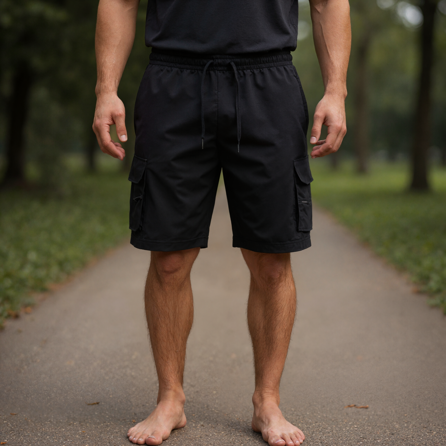 Comfy Utility Stretch Cargo Shorts