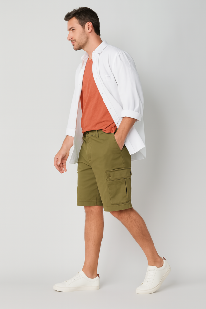 St. John's Bay Big & Tall Men's Stretch Cargo Shorts