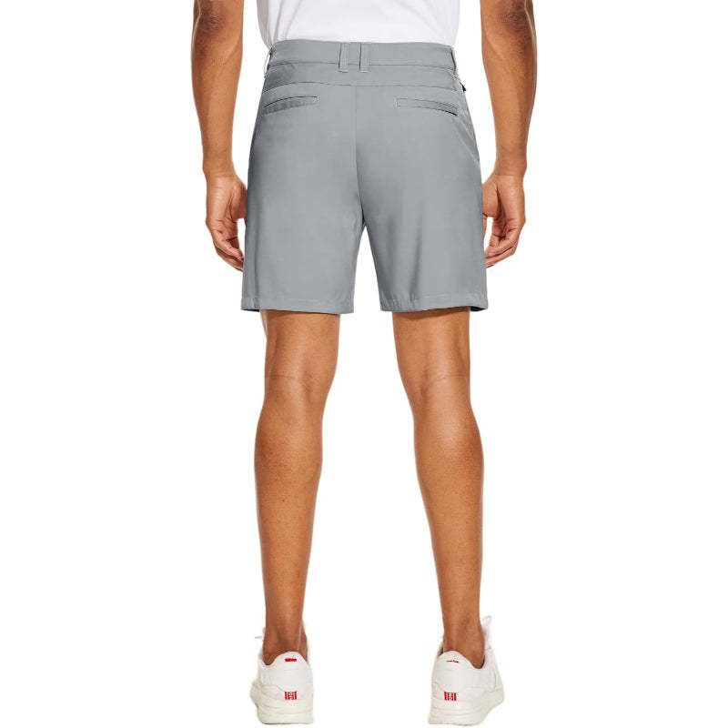Golf Chino Shorts With Quick Dry Fabric And Multiple Pockets