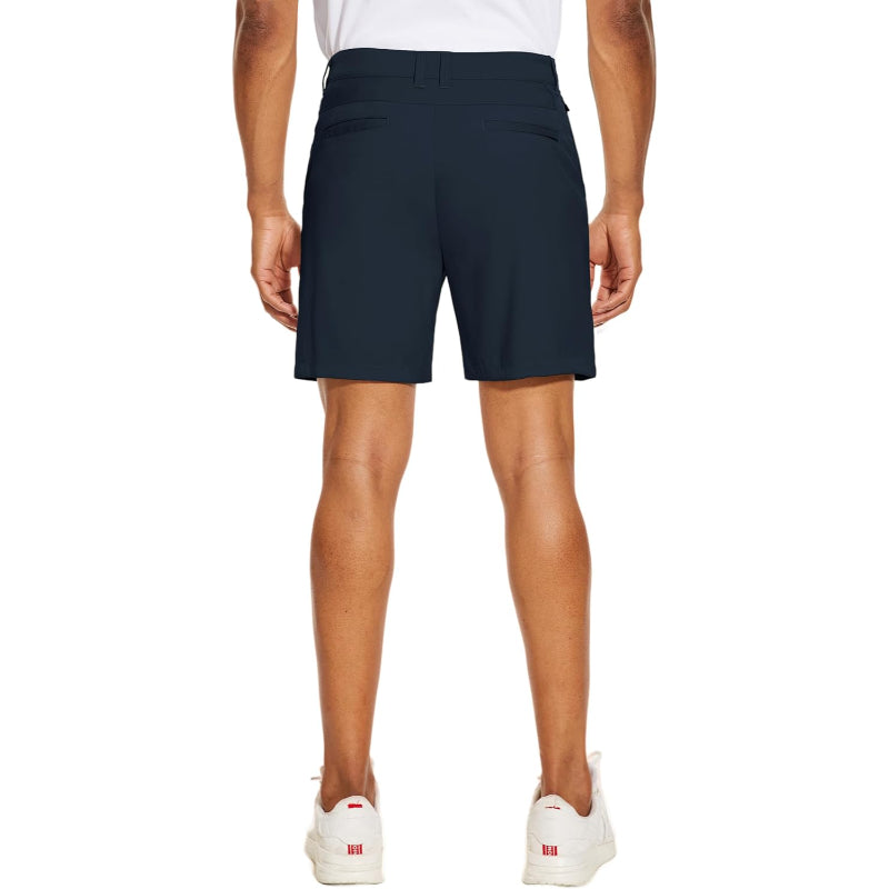 Golf Chino Shorts With Quick Dry Fabric And Multiple Pockets