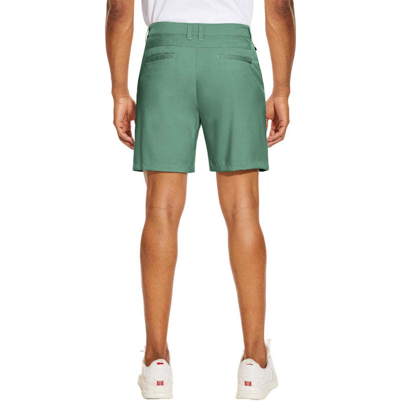 Golf Chino Shorts With Quick Dry Fabric And Multiple Pockets