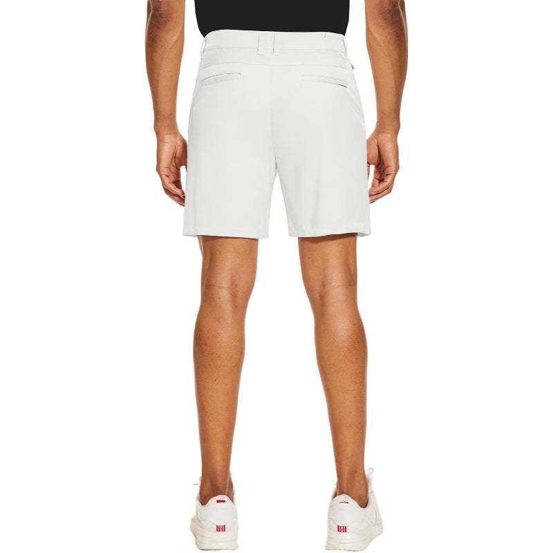 Golf Chino Shorts With Quick Dry Fabric And Multiple Pockets