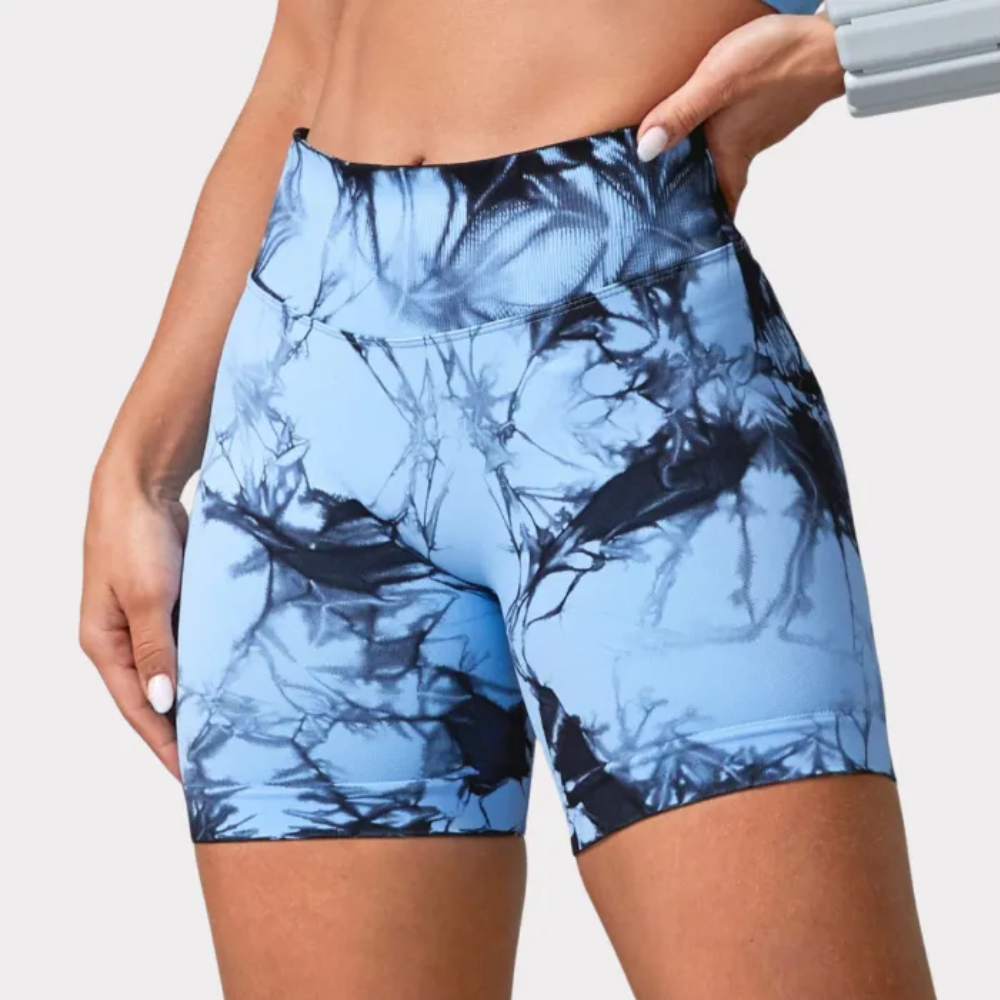 High Rise Slim Fit Shaping Gym Shorts For Women