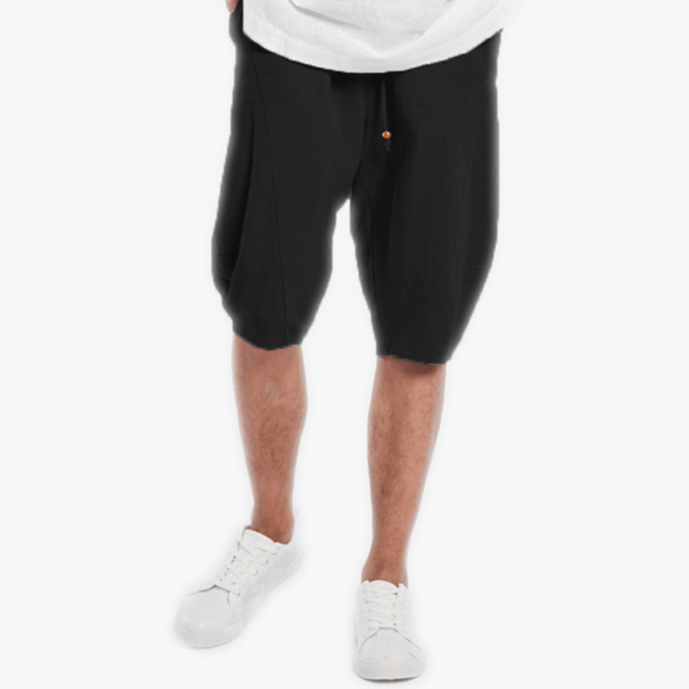 Knee-Length Drawstring Linen Shorts | Men's Casual Linen Shorts-The Comfy Shorts