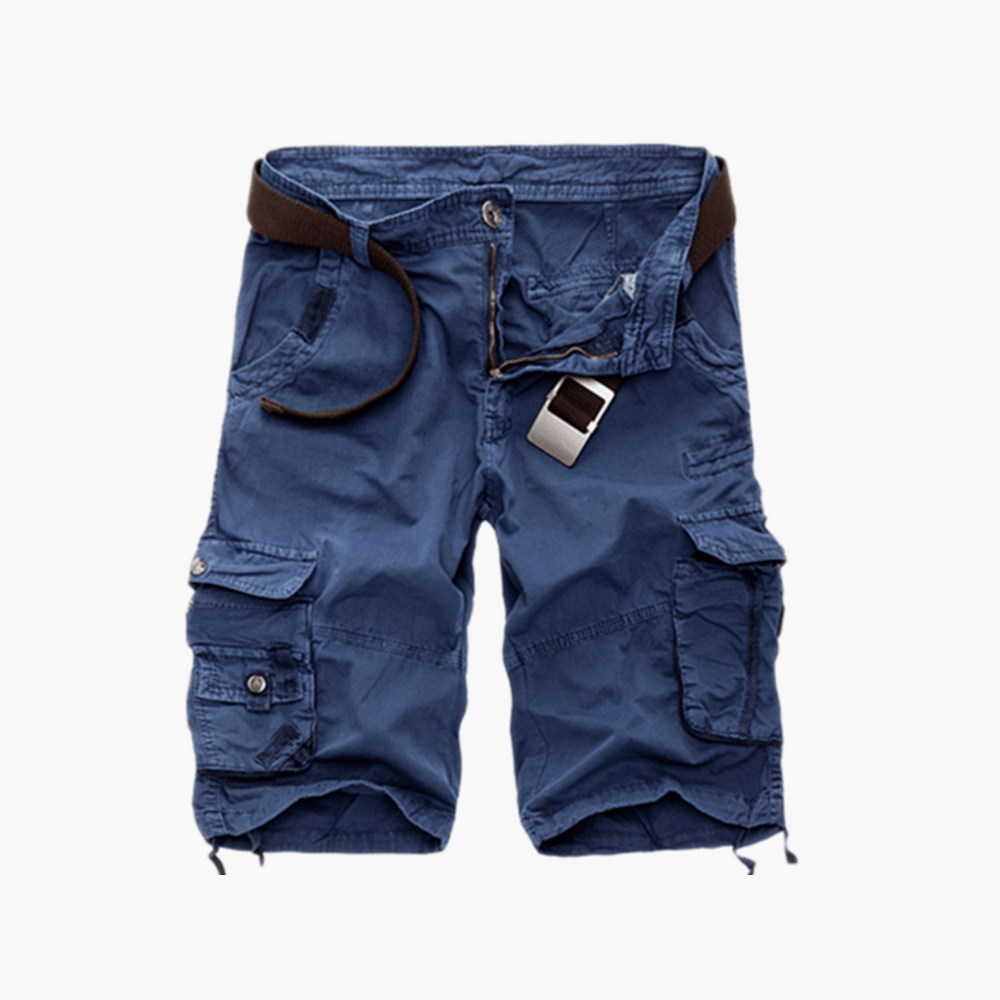 Classic Cargo Men's Shorts | Belted Cotton Cargo Shorts For Men-The Comfy Shorts