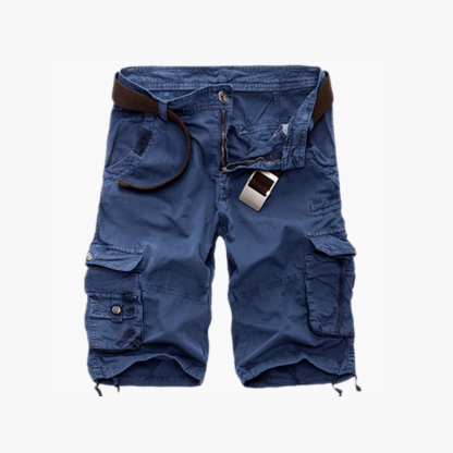 Classic Cargo Men's Shorts | Belted Cotton Cargo Shorts For Men-The Comfy Shorts