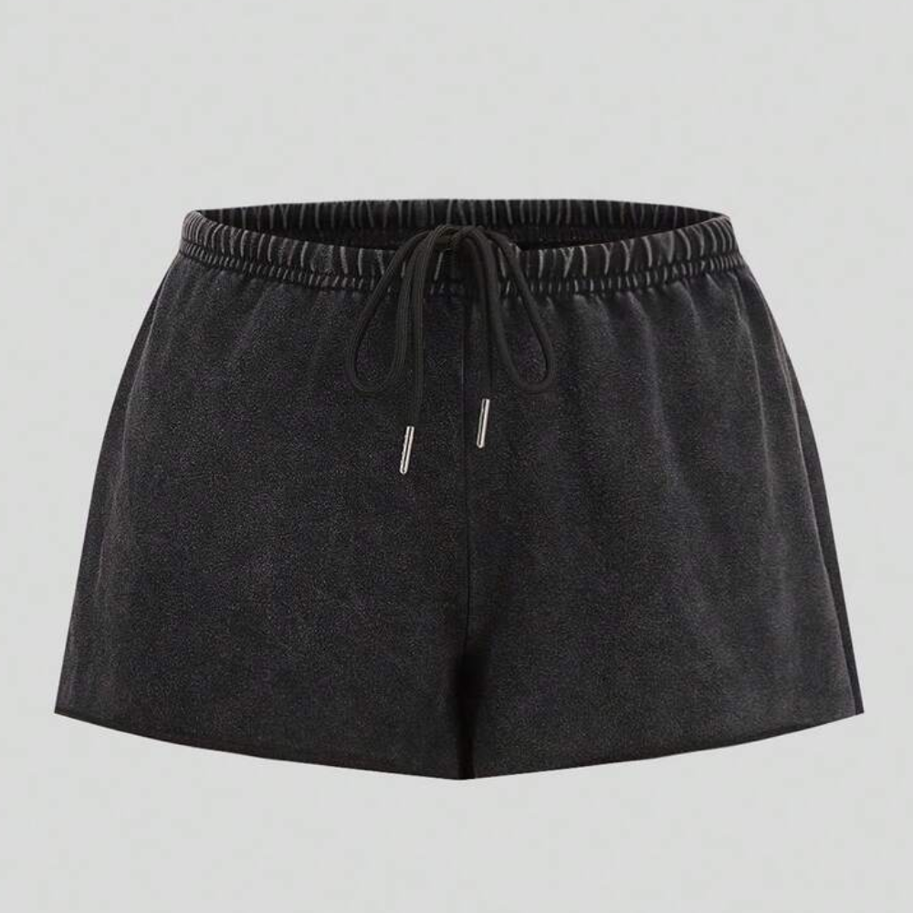 Solid Color Loose And Casual Elastic Shorts For Women