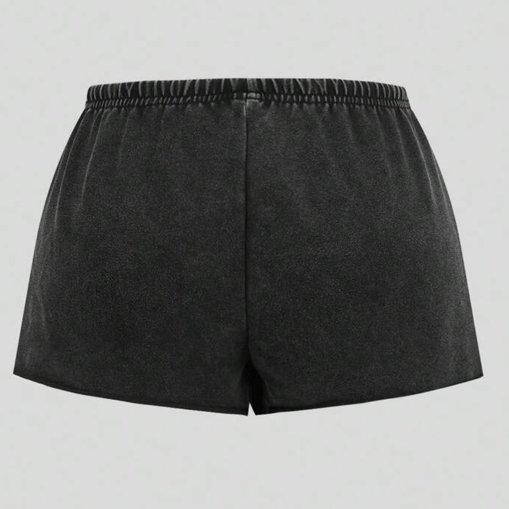 Solid Color Loose And Casual Elastic Shorts For Women