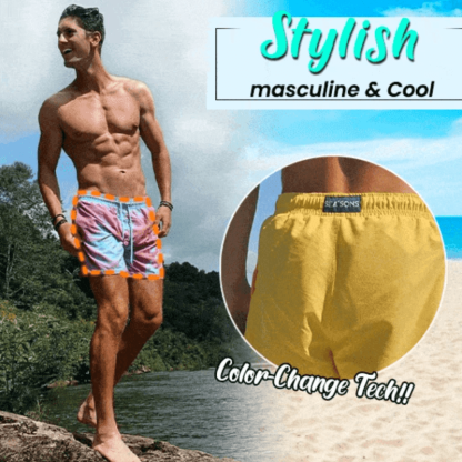 Color changing beach shorts