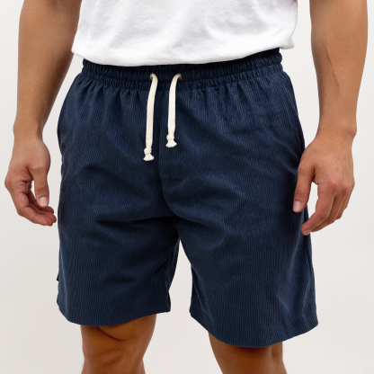 Soft Ribbed Corduroy Lounge Shorts