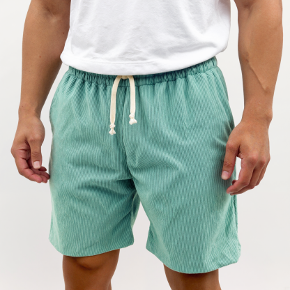 Soft Ribbed Corduroy Lounge Shorts