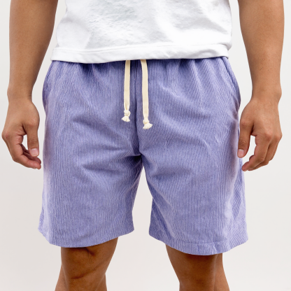 Soft Ribbed Corduroy Lounge Shorts