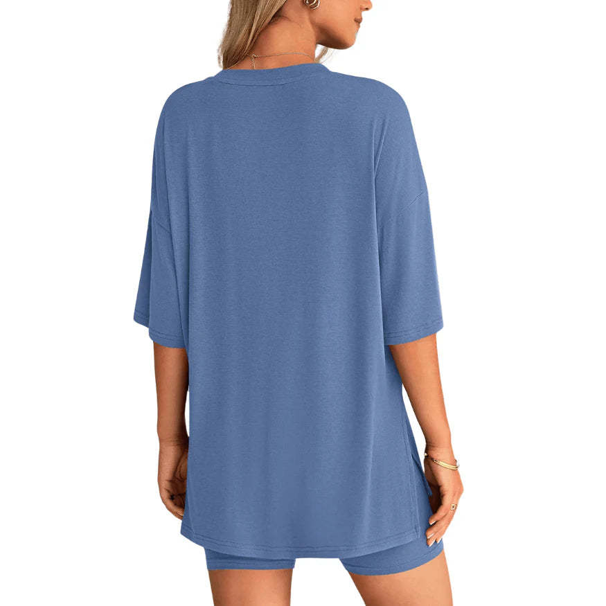 Soft Tee And Flattering Shorts 2 Piece Set For Women