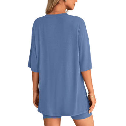 Soft Tee And Flattering Shorts 2 Piece Set For Women