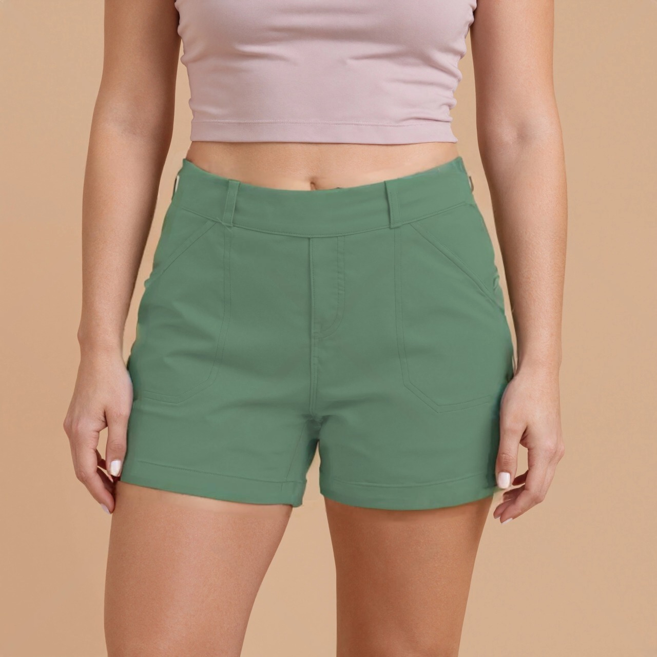 Stretchy Twill Comfy Fit Shorts