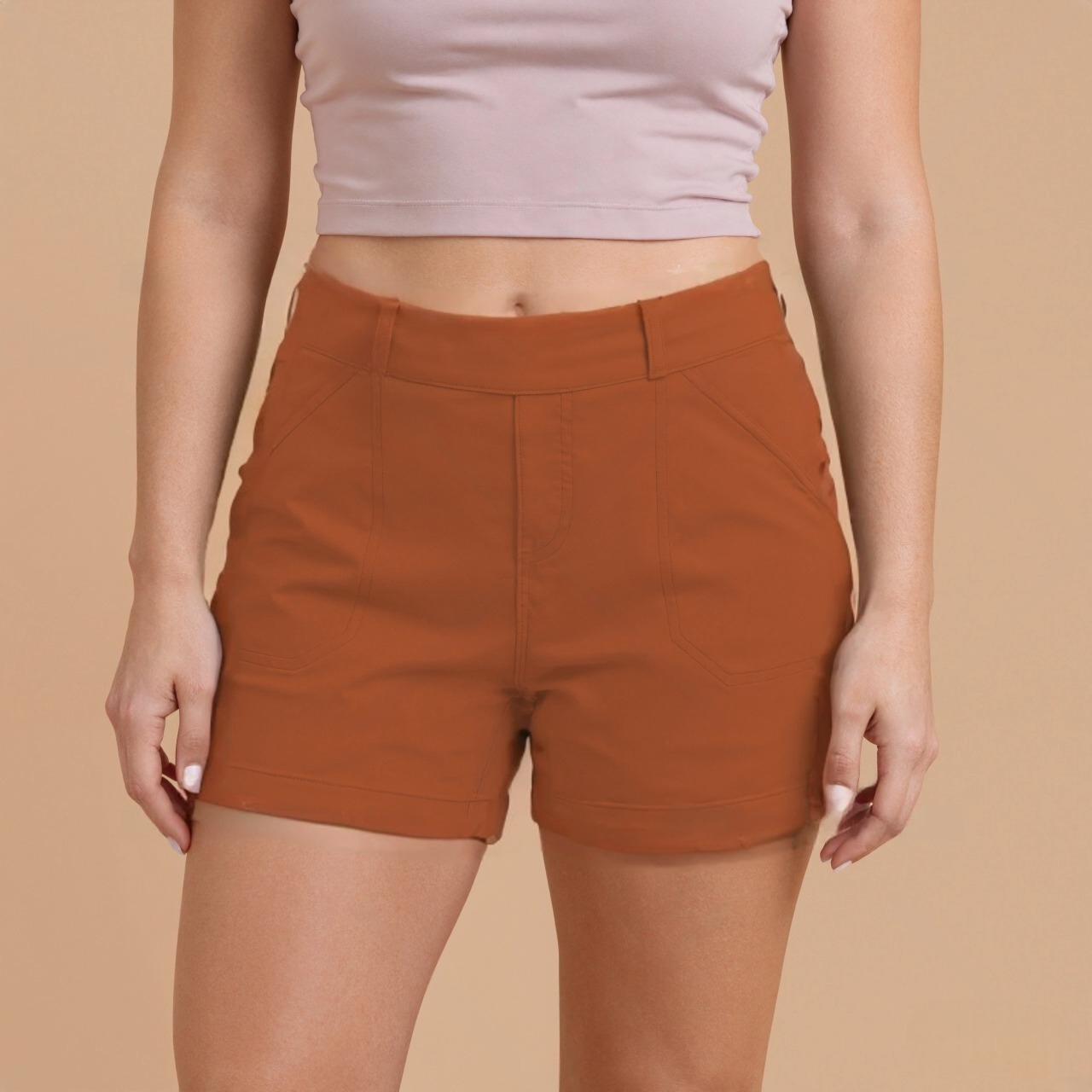 Stretchy Twill Comfy Fit Shorts