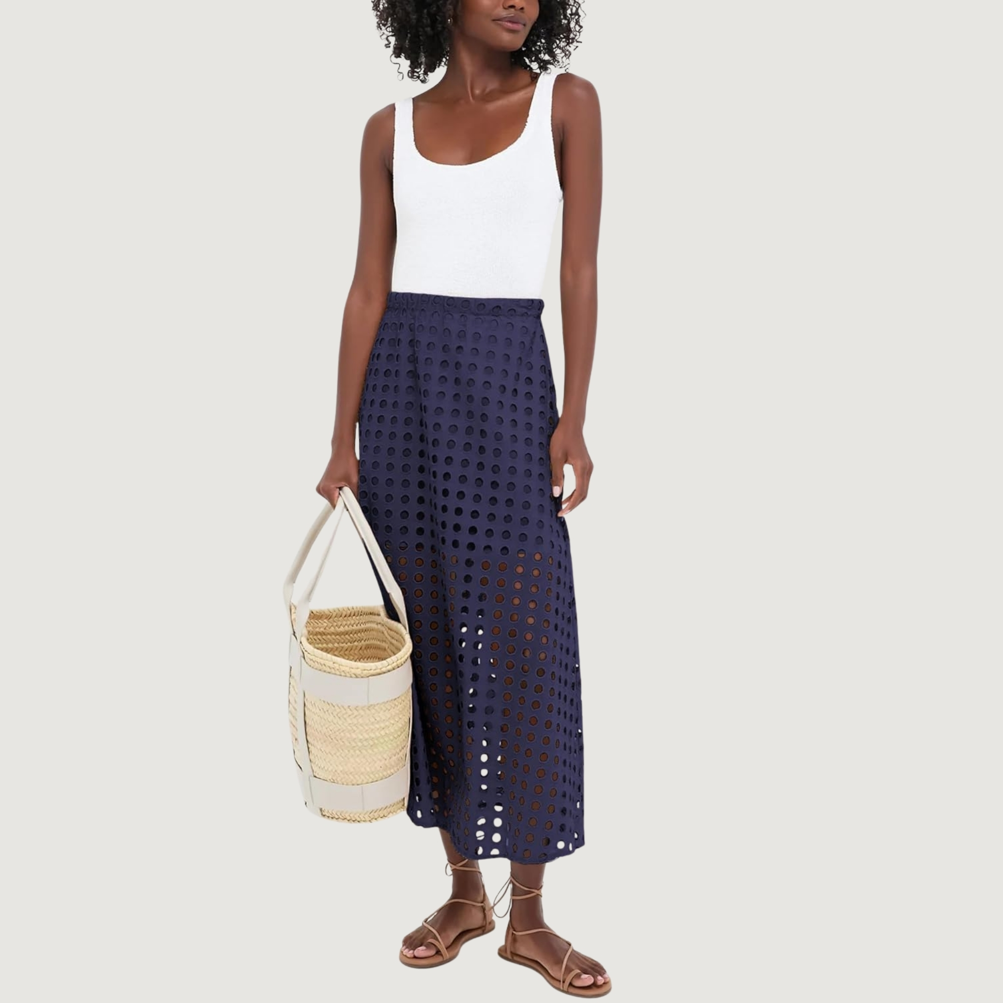 Summer Beach Maxi Skirt With Underneath For Women