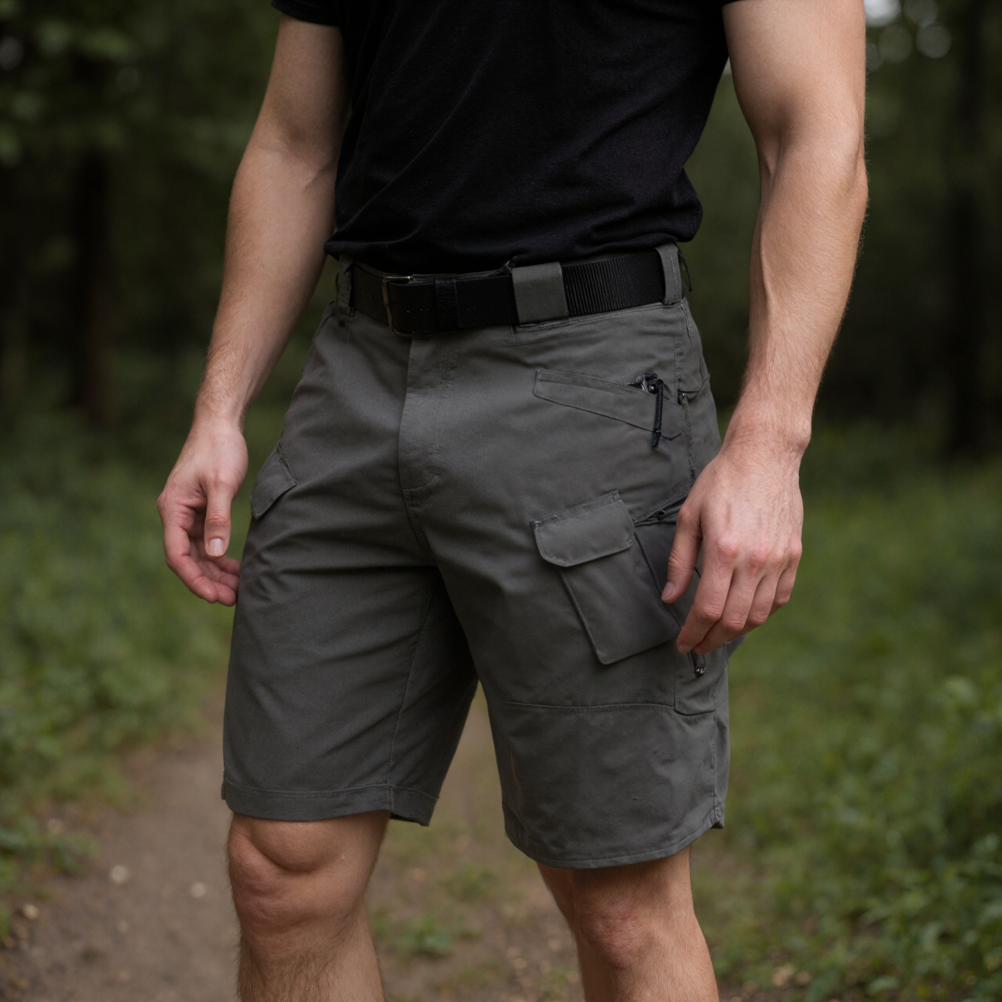 Outdoor Tactical Shorts – Lightweight Utility Shorts with Pockets
