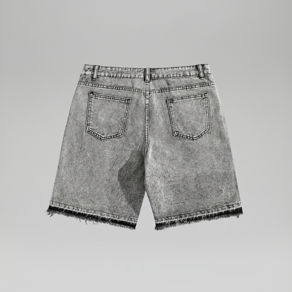 Men’s Rhinestone Decor Denim Shorts Casual Summer