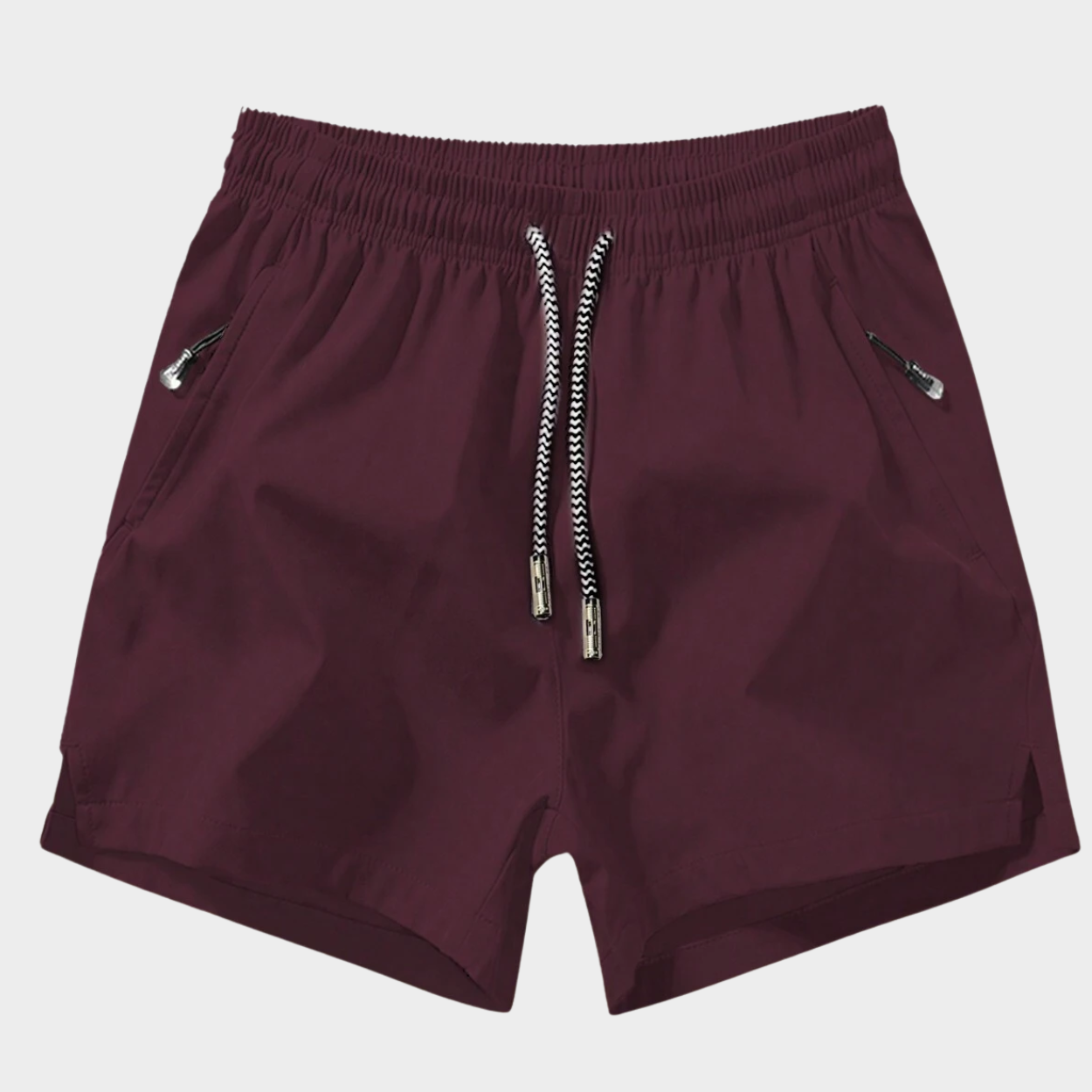 Comfortable Sports Shorts With Zipper Pocket