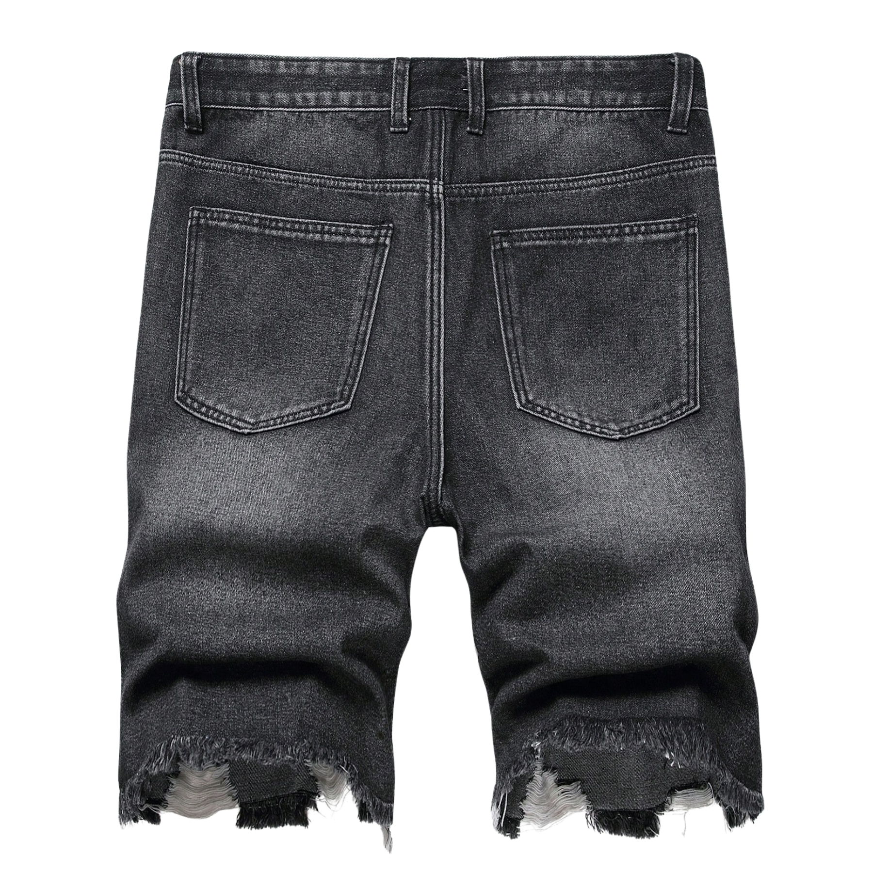 Washed Denim Shorts Distressed Style Casual Summer Streetwear