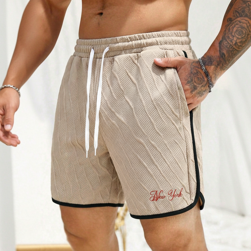Summer Casual Letter Embroidered Shorts For Men