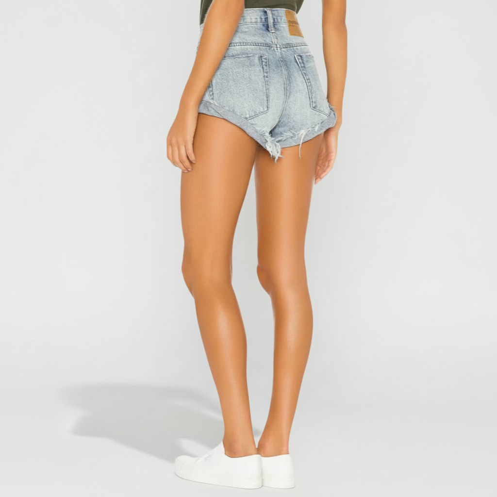 Classic Denim Casual Summer Shorts For Women
