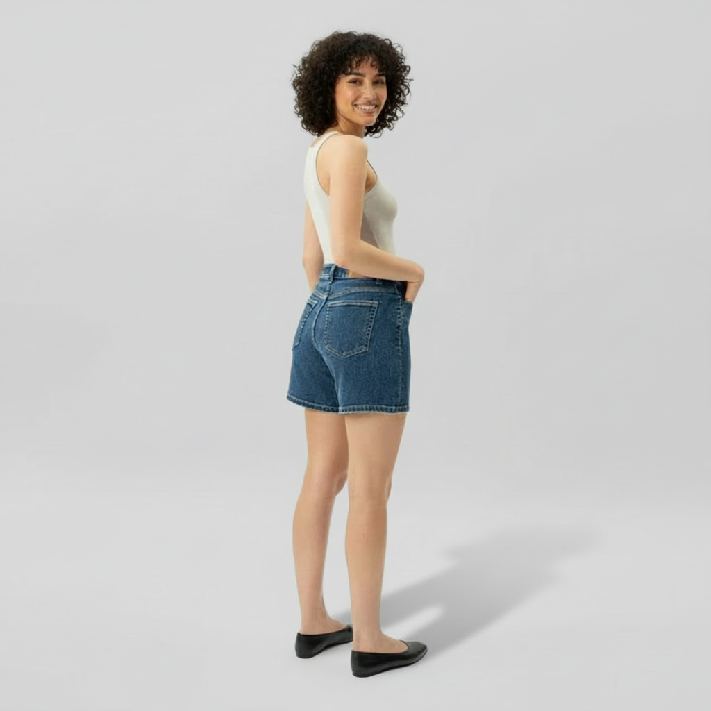 Comfortable And Casual Stretch Denim Shorts For Women