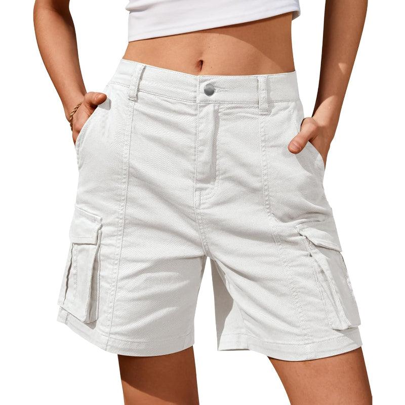 Women Cargo Shorts With 6 Pockets