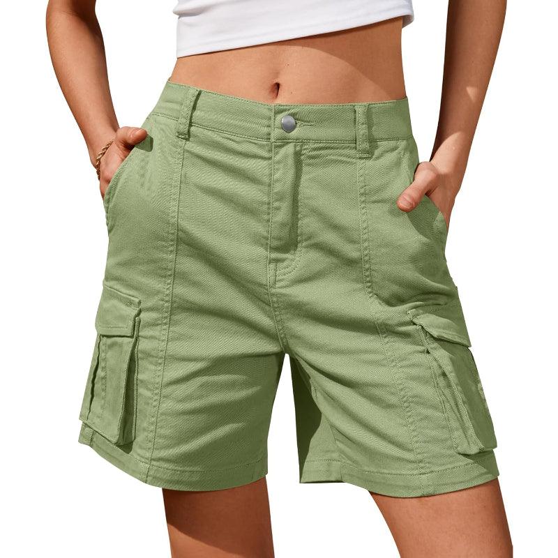 Women Cargo Shorts With 6 Pockets