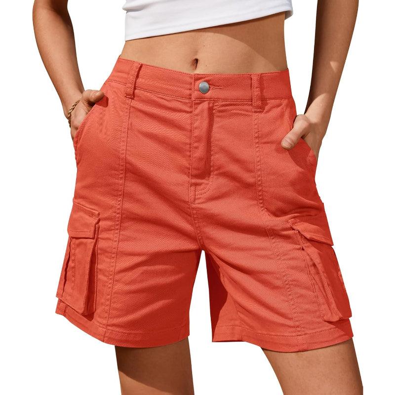 Women Cargo Shorts With 6 Pockets