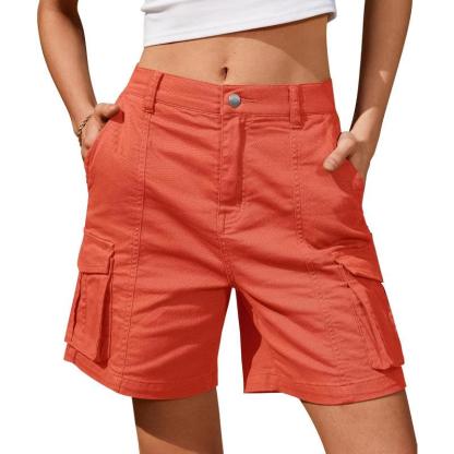 Women Cargo Shorts With 6 Pockets