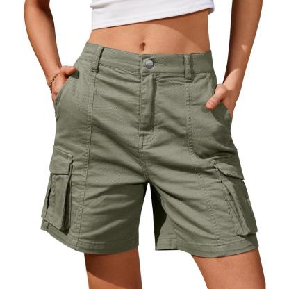 Women Cargo Shorts With 6 Pockets