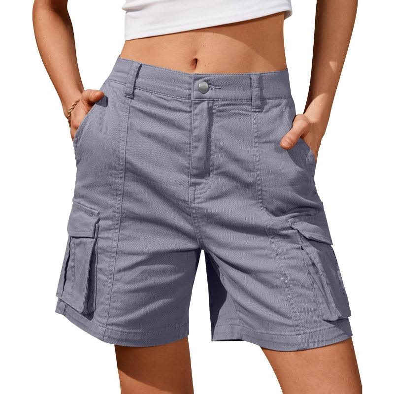 Women Cargo Shorts With 6 Pockets