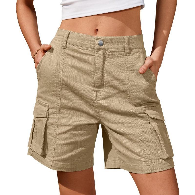 Women Cargo Shorts With 6 Pockets