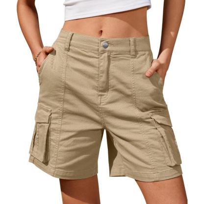 Women Cargo Shorts With 6 Pockets
