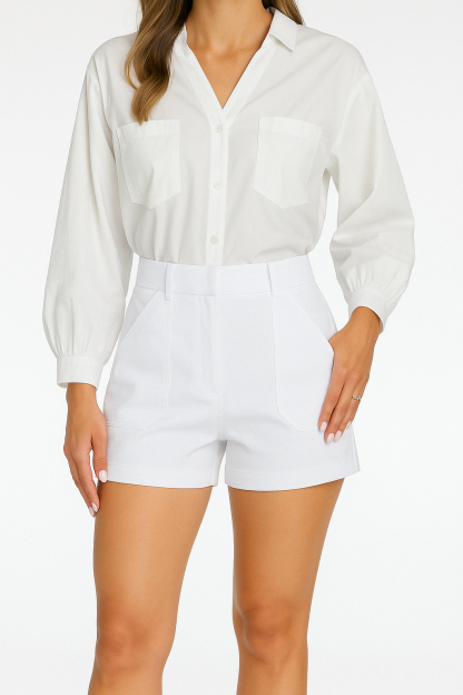 Comfy Stretch Shorts With Pockets