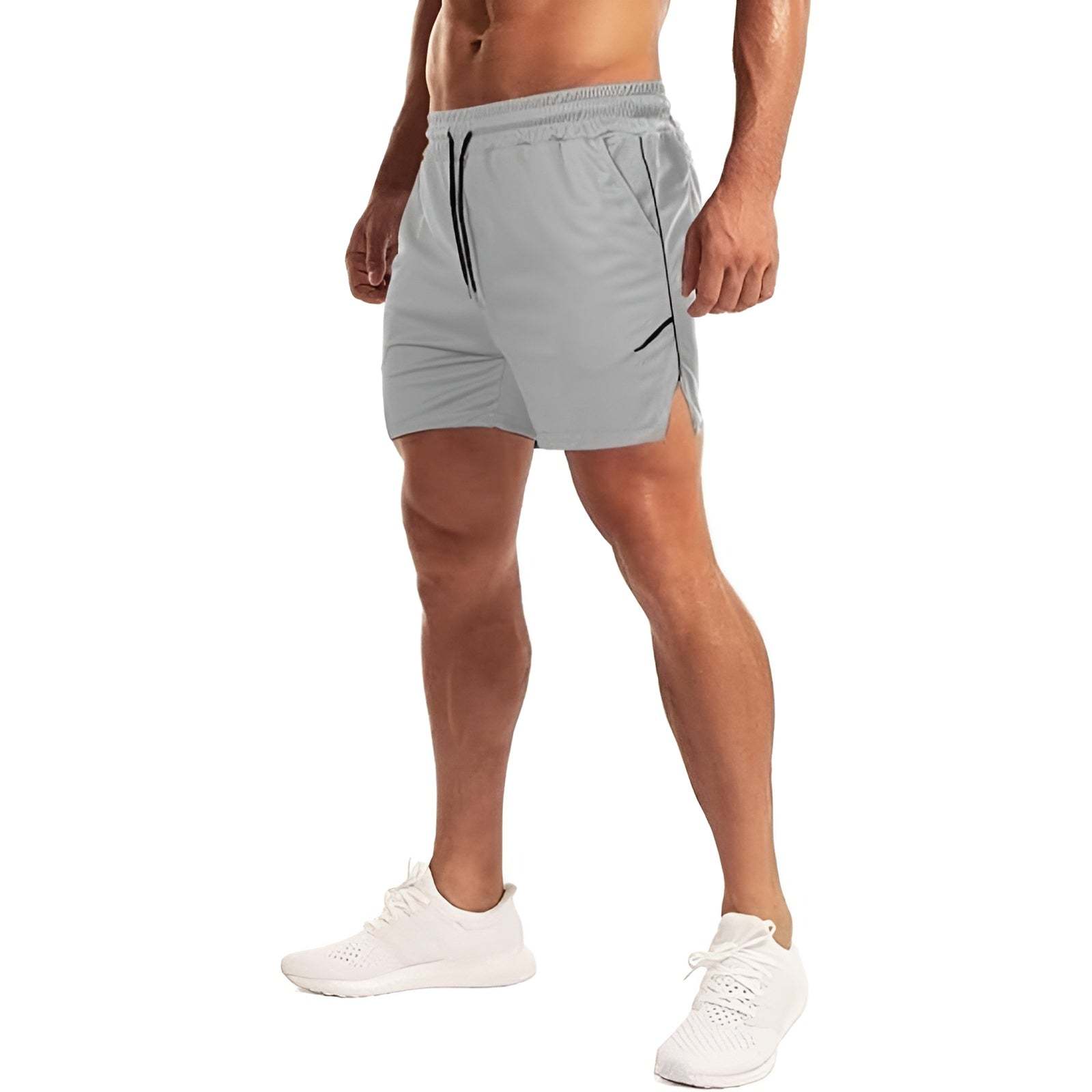 Workout Shorts With Zip Pocket – Lightweight And Quick Dry