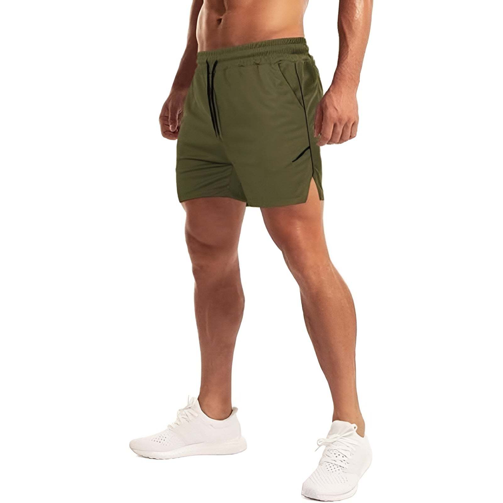 Workout Shorts With Zip Pocket – Lightweight And Quick Dry