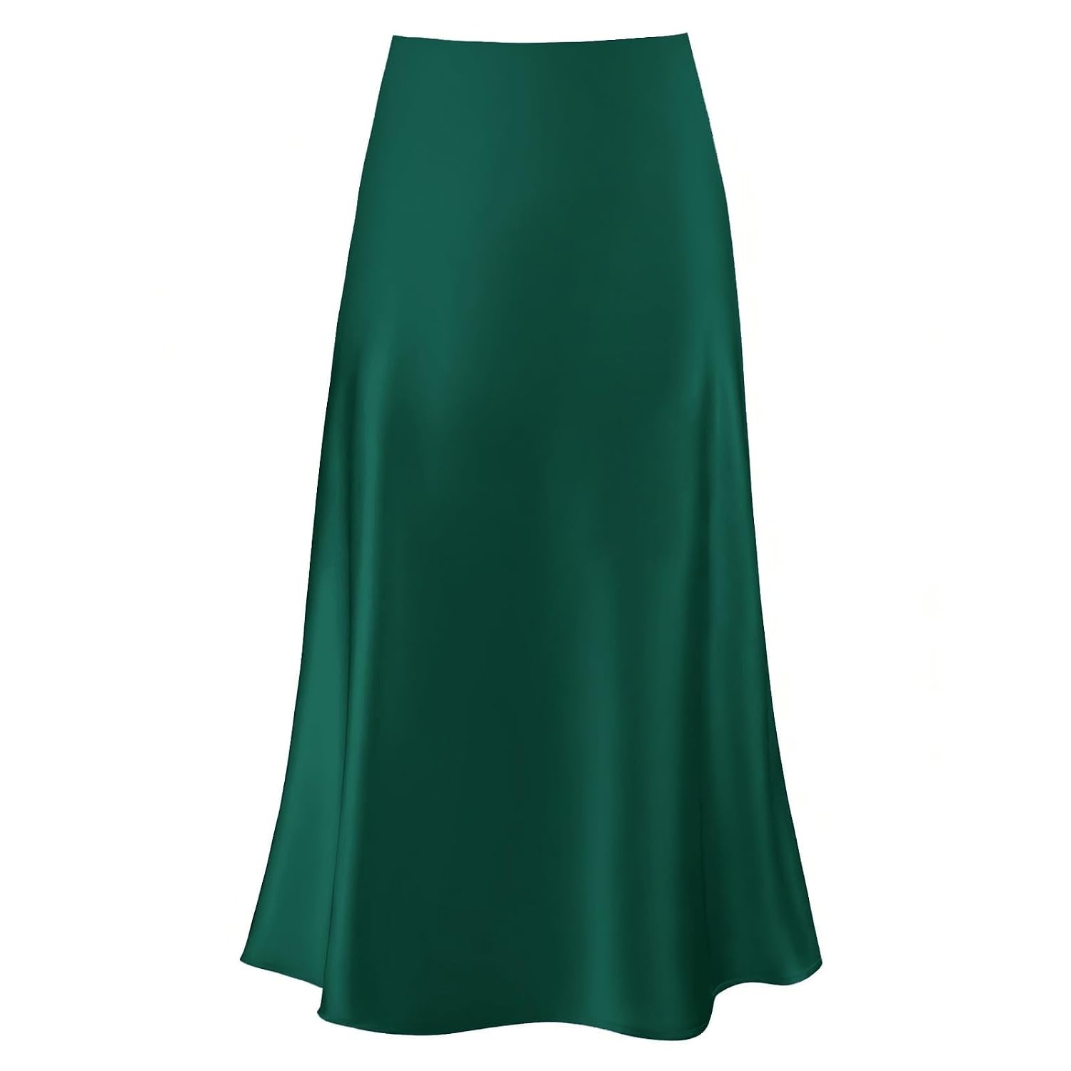 Spring Summer Elastic High Waisted A Line Skirt For Women
