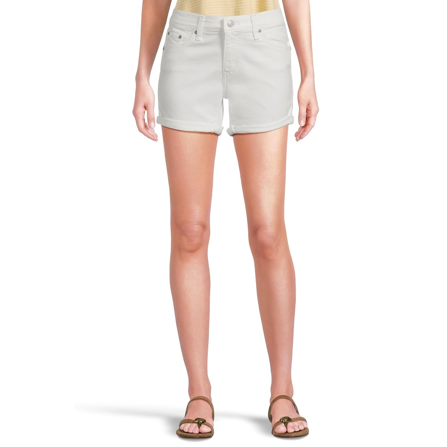 Slim Fit Denim Shorts For Women