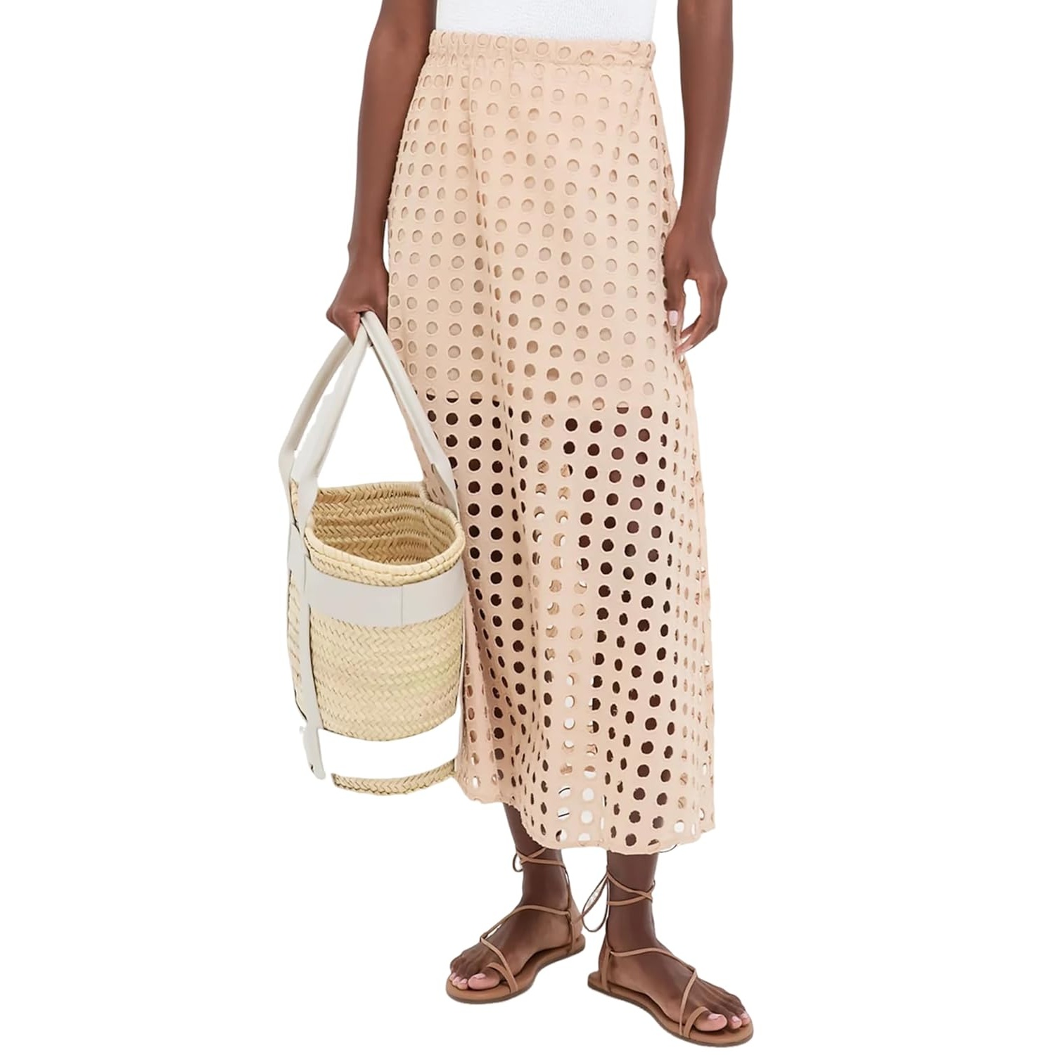 Summer Beach Maxi Skirt With Underneath For Women