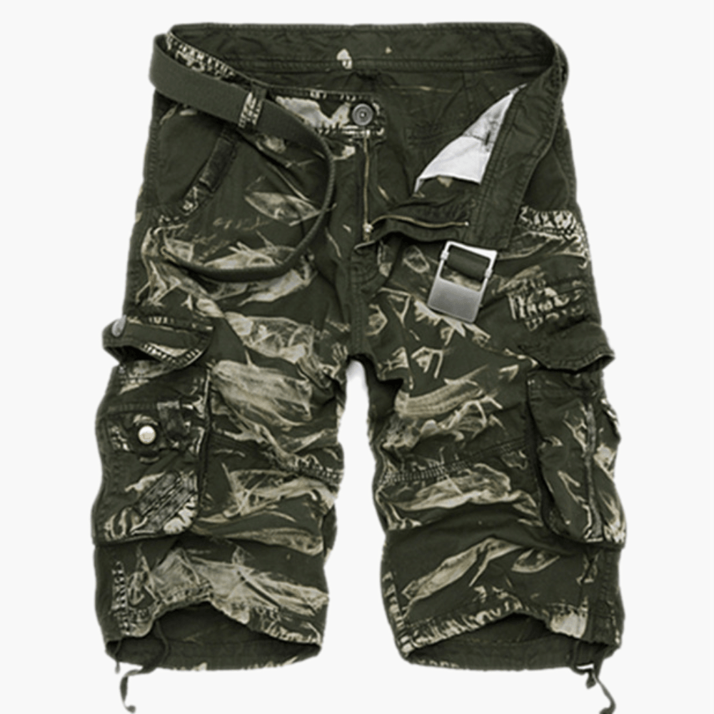 Classic Cargo Men's Shorts | Belted Cotton Cargo Shorts For Men-The Comfy Shorts