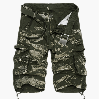 Classic Cargo Men's Shorts | Belted Cotton Cargo Shorts For Men-The Comfy Shorts