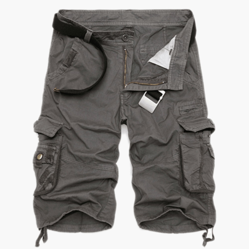 Classic Cargo Men's Shorts | Belted Cotton Cargo Shorts For Men-The Comfy Shorts