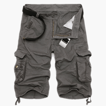 Classic Cargo Men's Shorts | Belted Cotton Cargo Shorts For Men-The Comfy Shorts